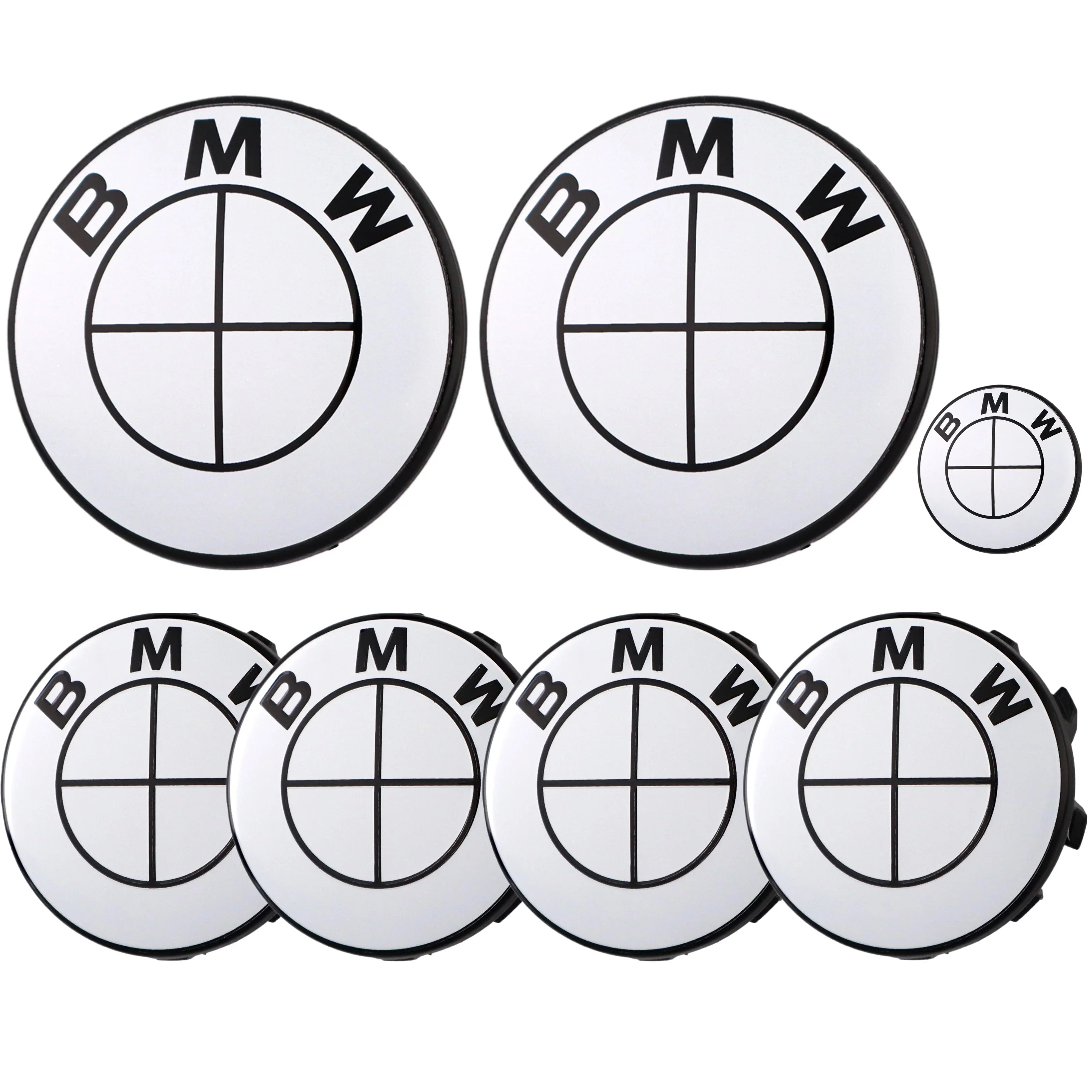 BMW Emblem | Glänzendes Weiß