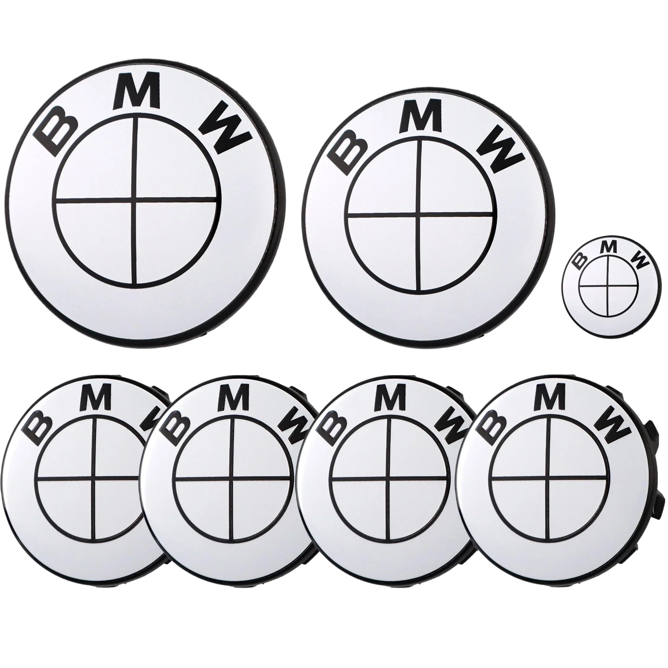 BMW Emblem | Glänzendes Weiß