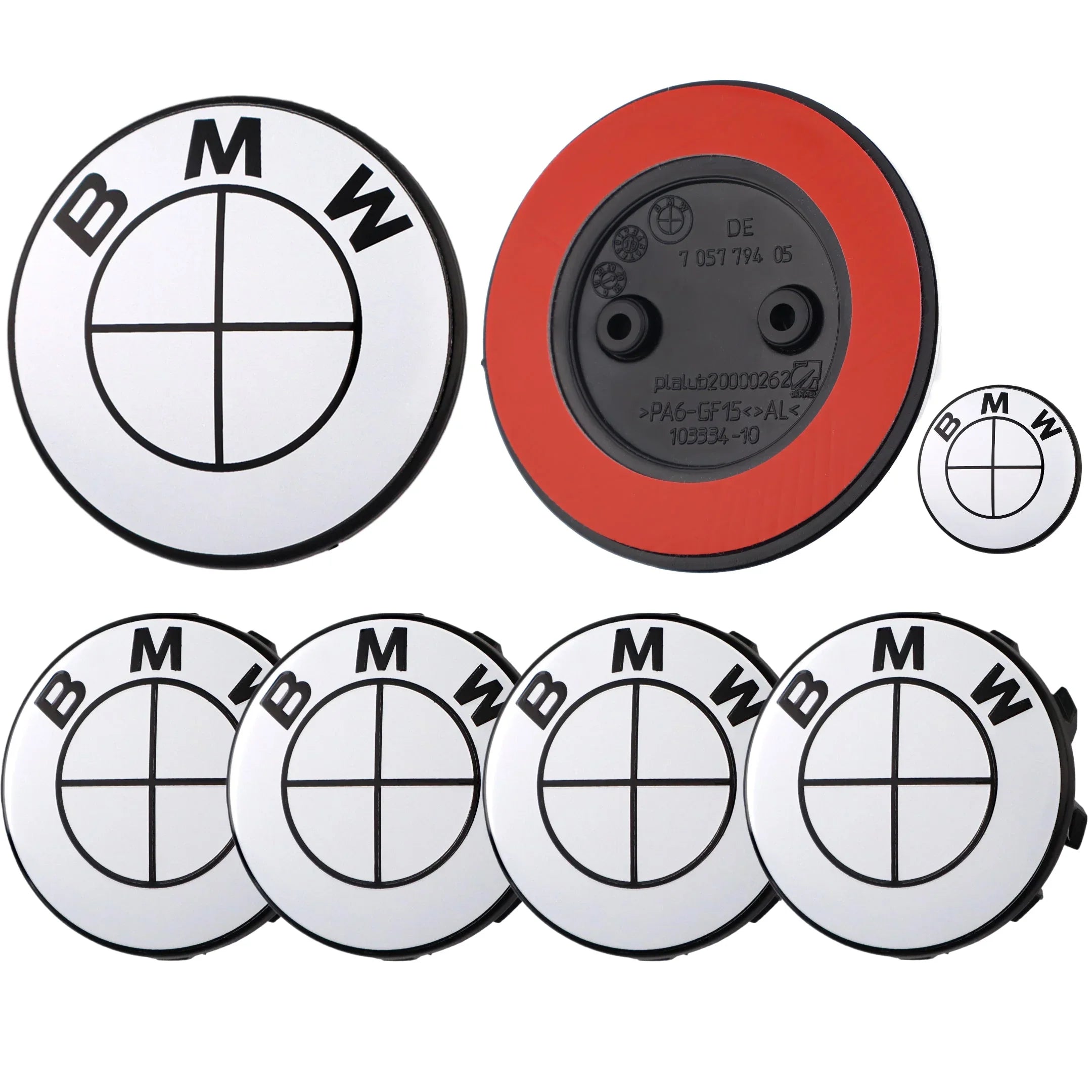 BMW Emblem | Glänzendes Weiß