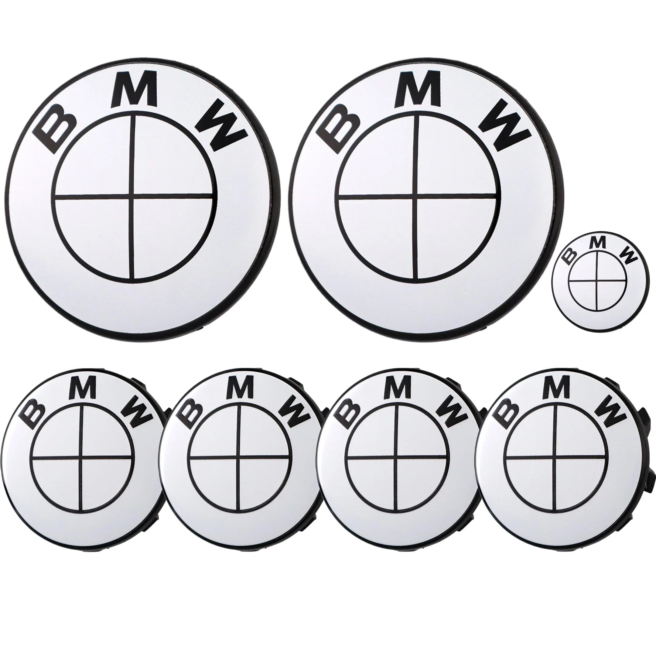 BMW Emblem | Glänzendes Weiß