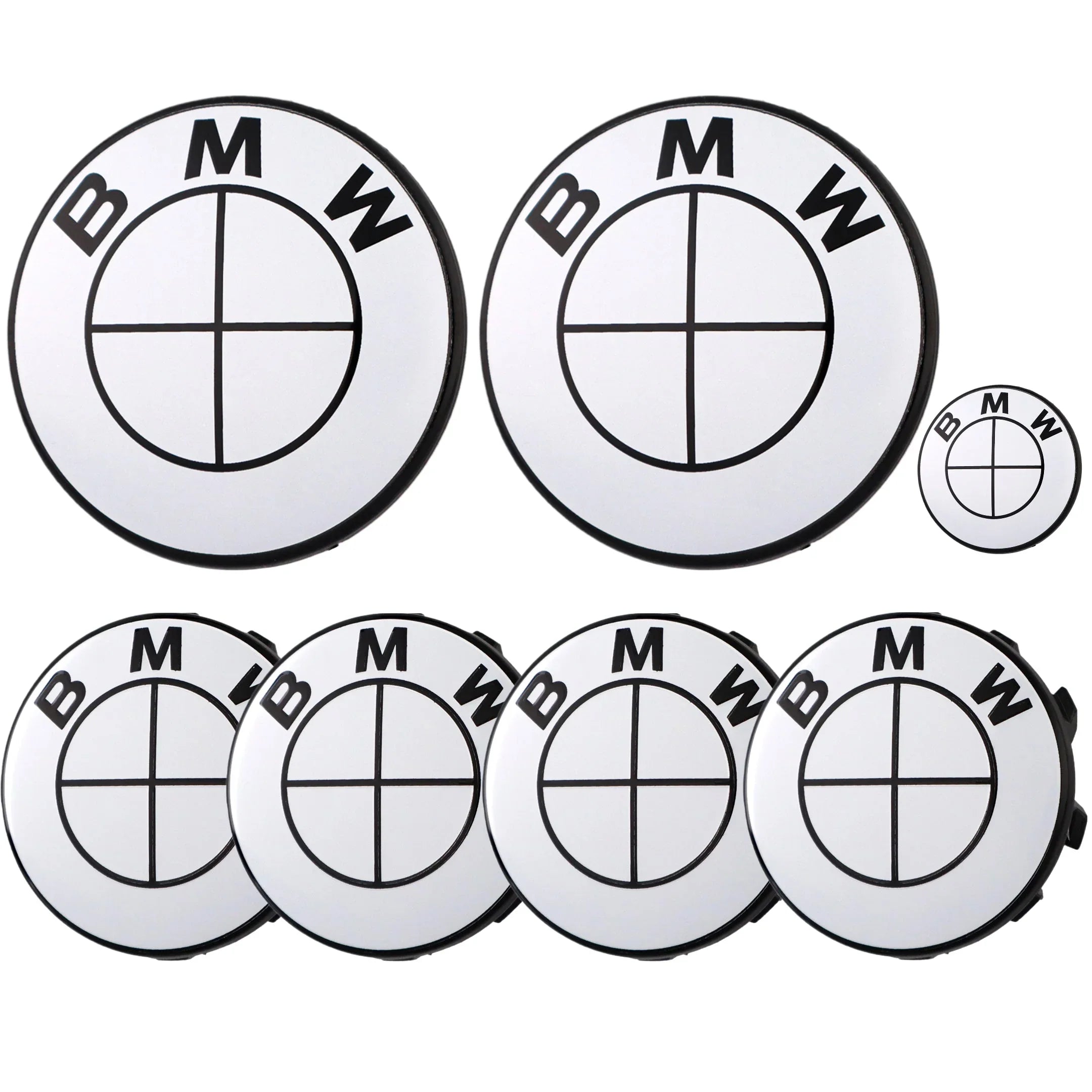 BMW Emblem | Glänzendes Weiß